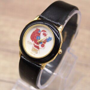 Vintage La Rue Christmas Watch Black Tone Stainless Steel Exclusive Collection